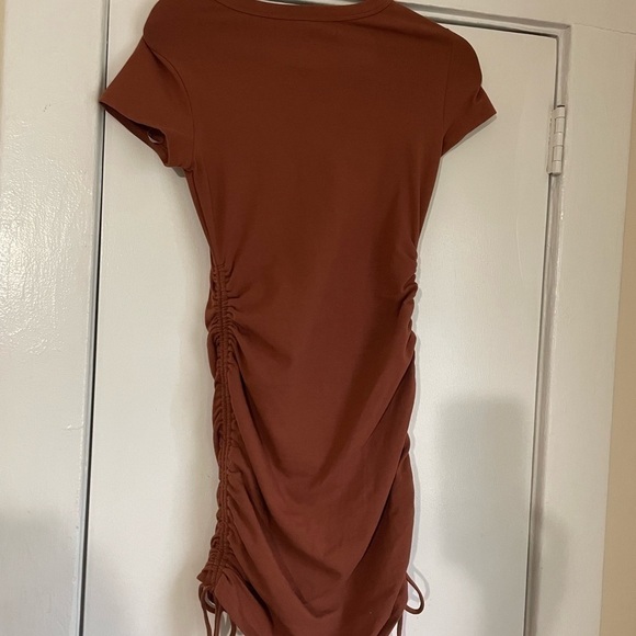 Aeropostale Brown/ burnt orange Mini Bodycon Dress Size Small NWT - Picture 9 of 9